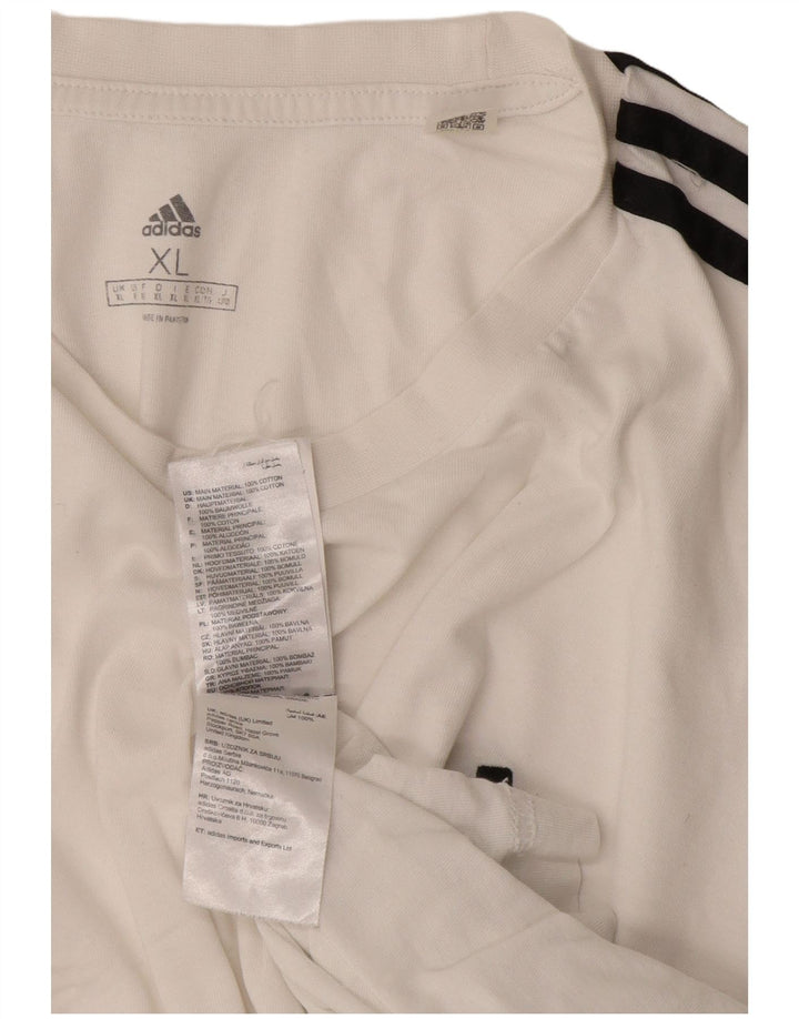 Adidas T-Shirt Homme Top XL Coton Blanc
