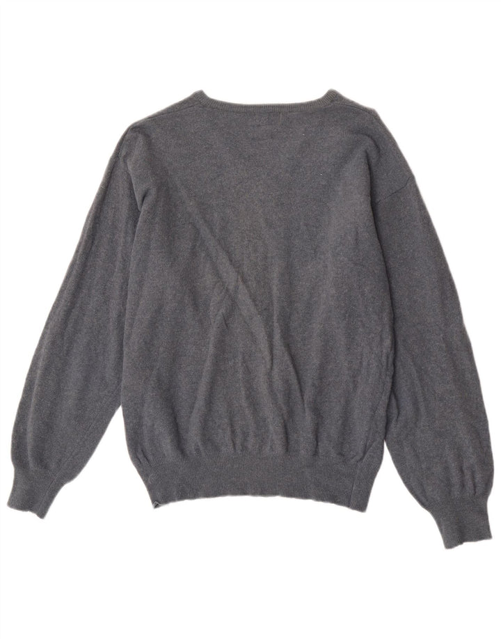 Kappa Pull col V pour femme UK 14 Bleu marine moyen Laine