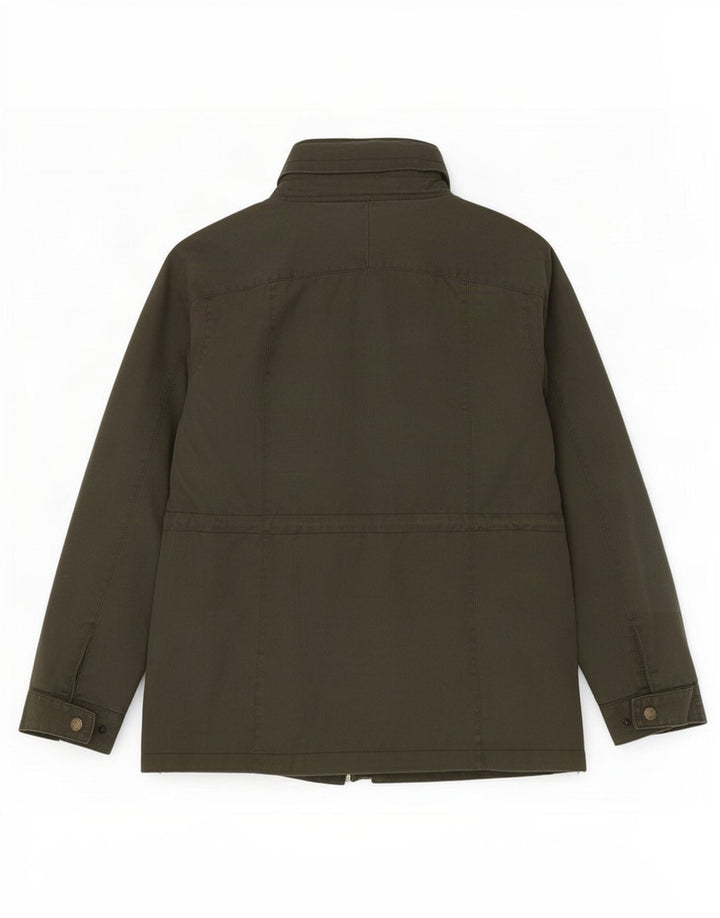 Fat Face Veste en coton ciré pour femme UK 14 Kaki moyen