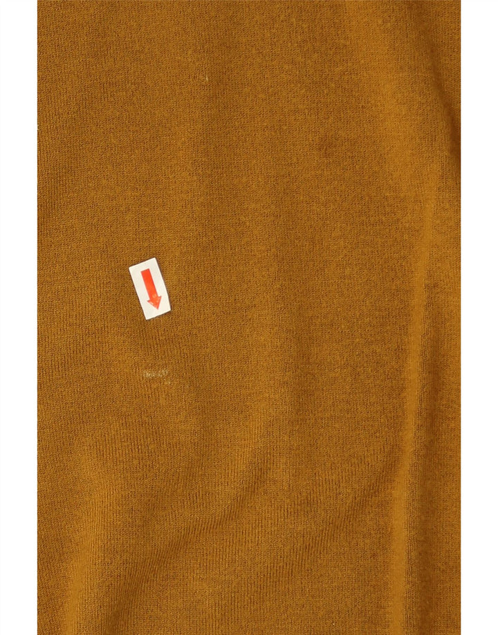 Zara Pull Col Rond Homme Jaune Moyen Viscose