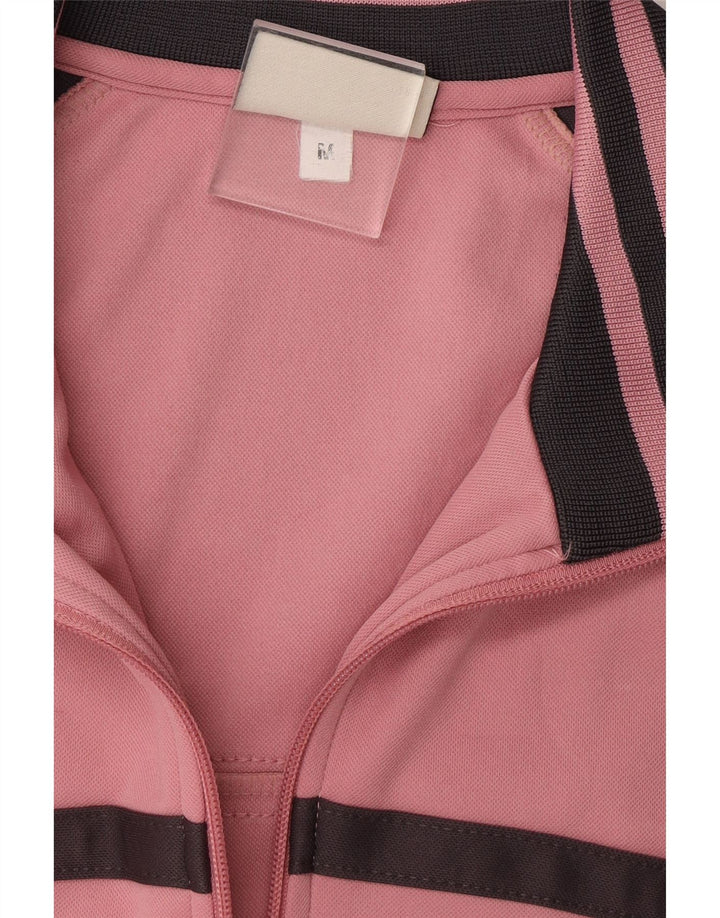 ASICS Womens Tracksuit Top Jacket UK 14 Medium Pink Colourblock Polyester Vintage Asics and Second-Hand Asics from Messina Hembry 