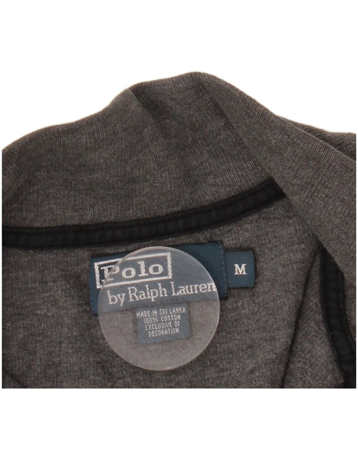 Polo Ralph Lauren Sweat-shirt graphique à col zippé pour homme Gris moyen
