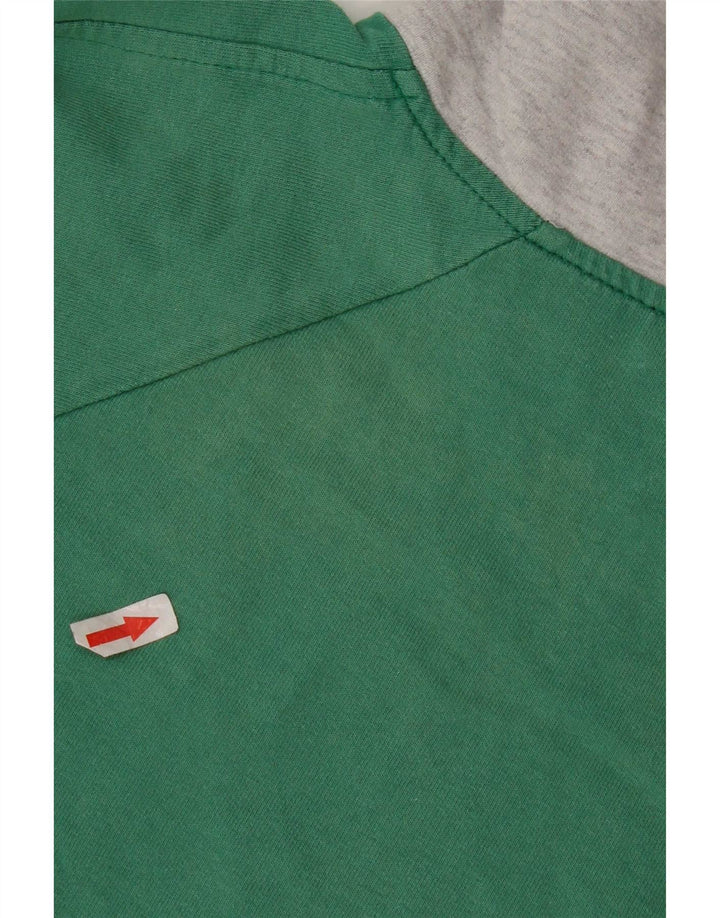 Campagnolo Sweat-Shirt Col Zippé Homme Vert Moyen Colourblock