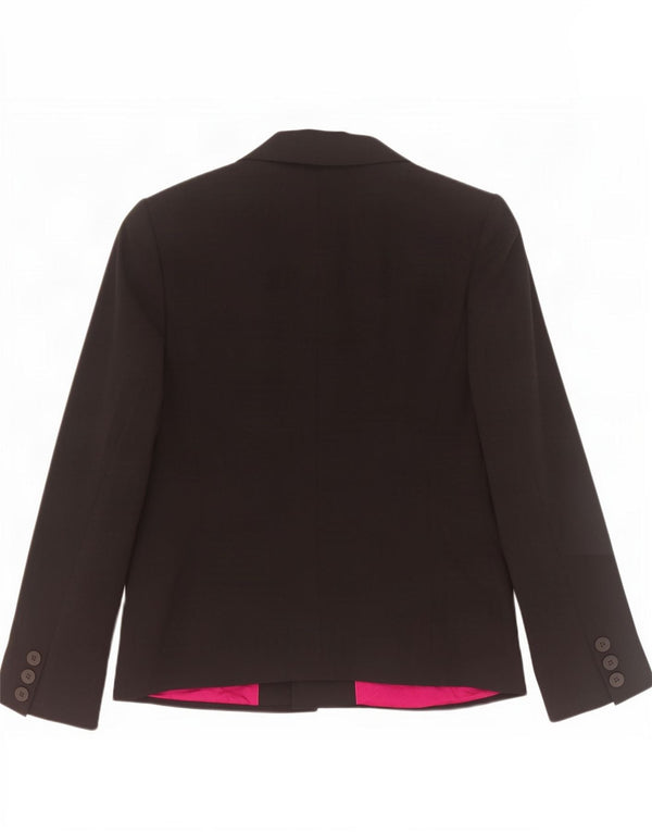 Marks & Spencer Veste Blazer 3 Boutons Femme UK 12 Viscose Noir Moyen