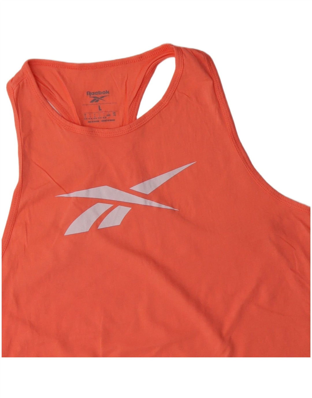 Reebok Débardeur graphique pour femme UK 16/18 Large Orange Coton
