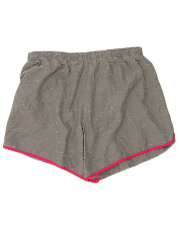 Nike Girls Dri Fit Standard Sport Shorts 13-14 Years XL Grey Flecked