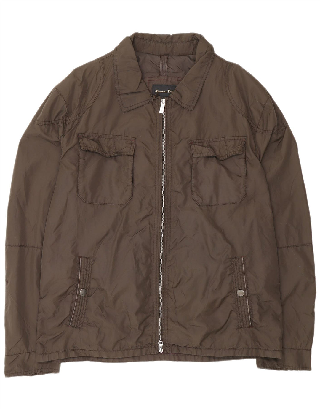 Massimo Dutti Veste utilitaire pour homme UK 44 2XL Marron Nylon