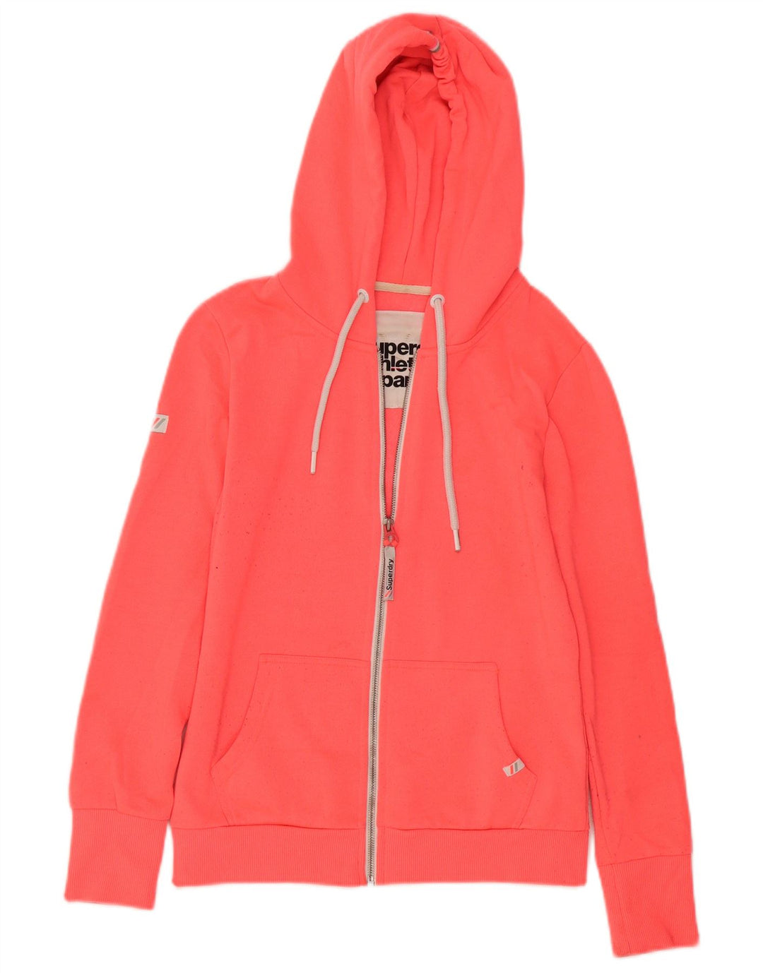 Superdry Pull à capuche zippé pour femme UK 10 Small Rose Polyester