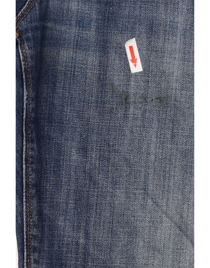 Tommy Hilfiger Jean droit vieilli pour homme W32 L32 en coton bleu