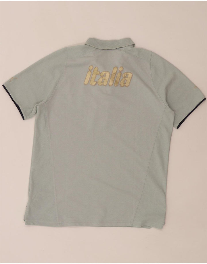 Puma Polo Italia Graphic Homme Bleu Moyen Coton