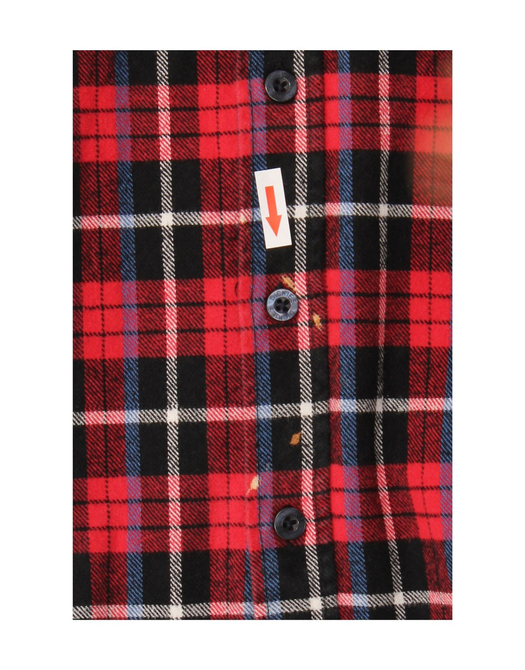 DICKIES Chemise Flanelle Homme Rouge Moyen Carreaux Coton