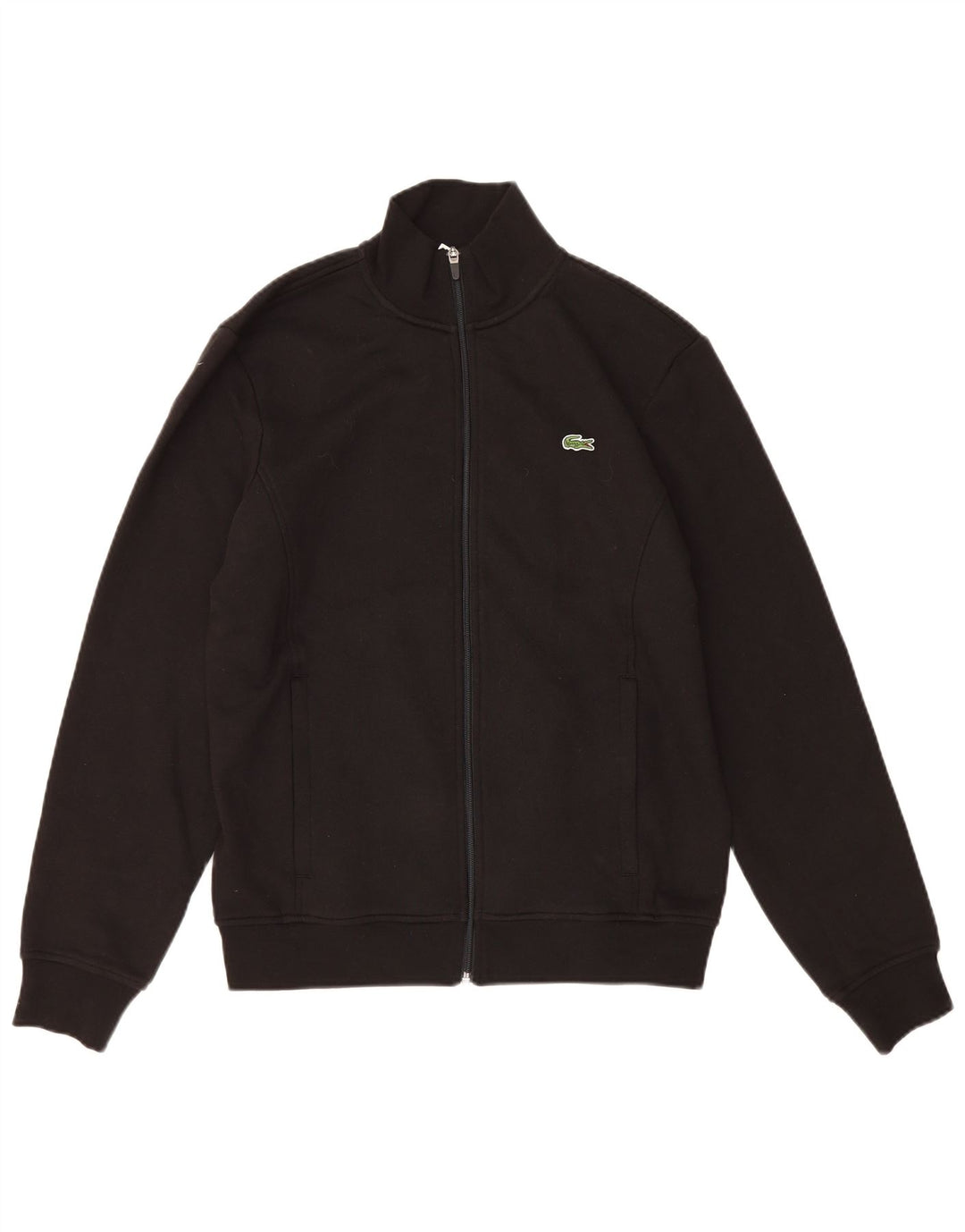 Lacoste Mens Regular Fit Survêtement Top Veste Taille 4 Moyen Noir Coton