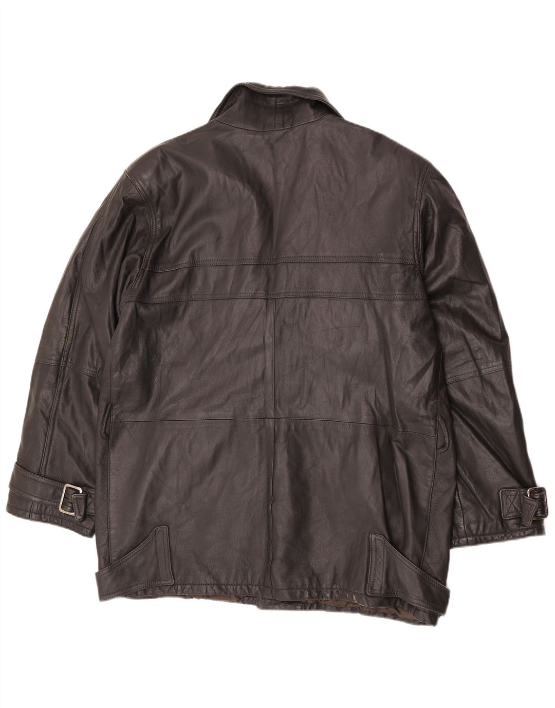 Veste en cuir homme vintage IT 56 3XL Cuir noir