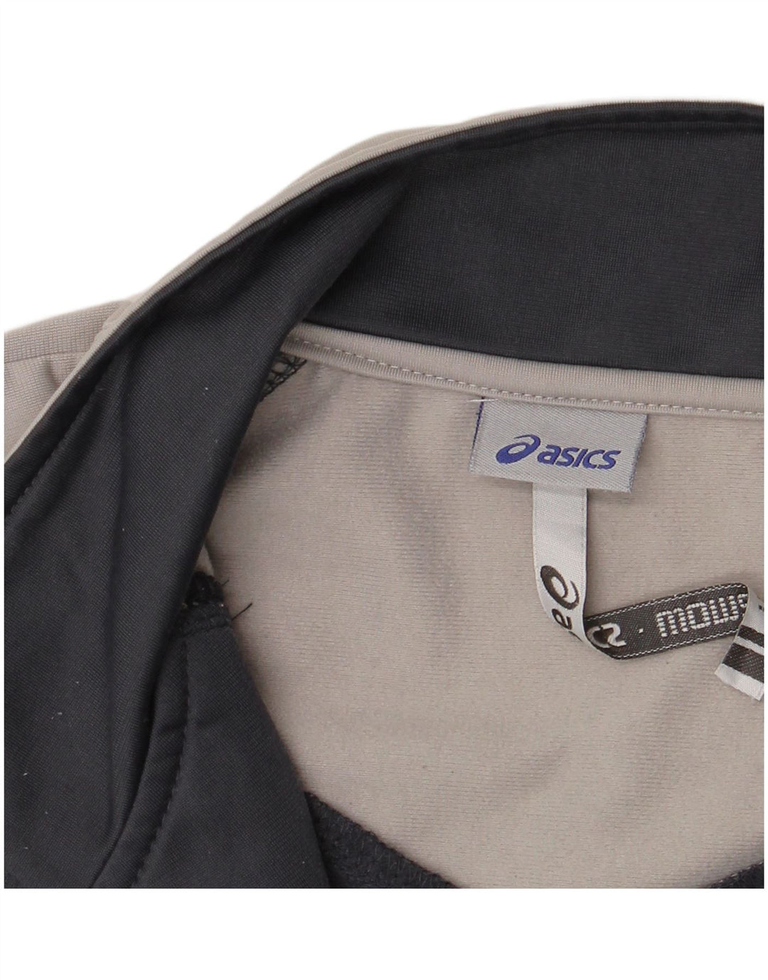 Asics Veste de survêtement pour femme UK 14 Large Gris Colorblock Polyester