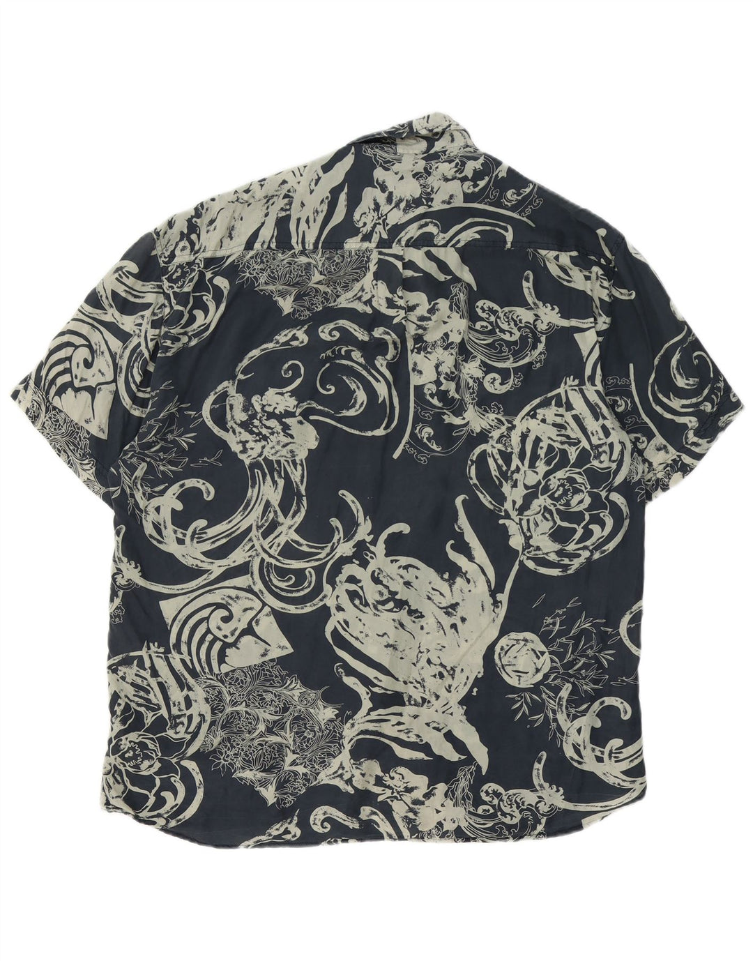 REPORT Chemise à manches courtes pour homme Taille 41/42 Grand Bleu Marine Paisley