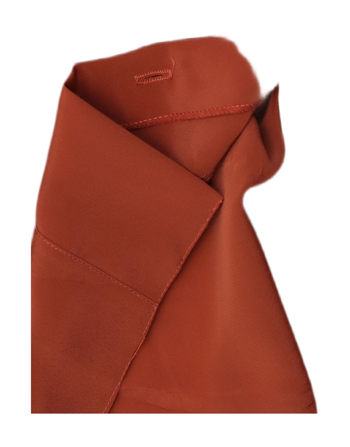 Chemisier chemise femme vintage UK 16 Grand Marron