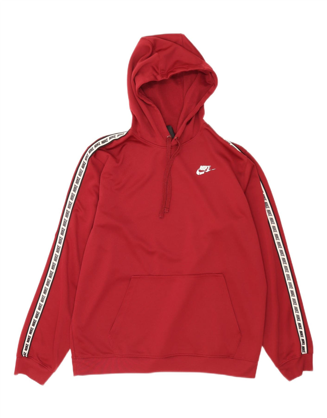 Nike Pull à capuche graphique pour homme Large Polyester Bordeaux