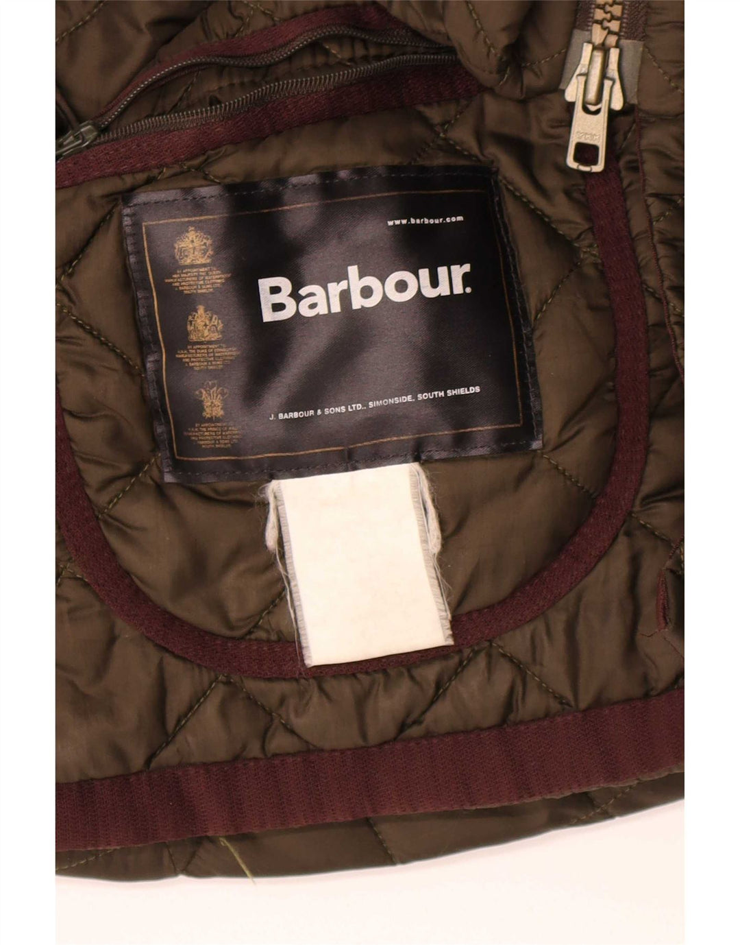 Barbour Veste matelassée pour homme Taille 42 XL Vert Colourblock