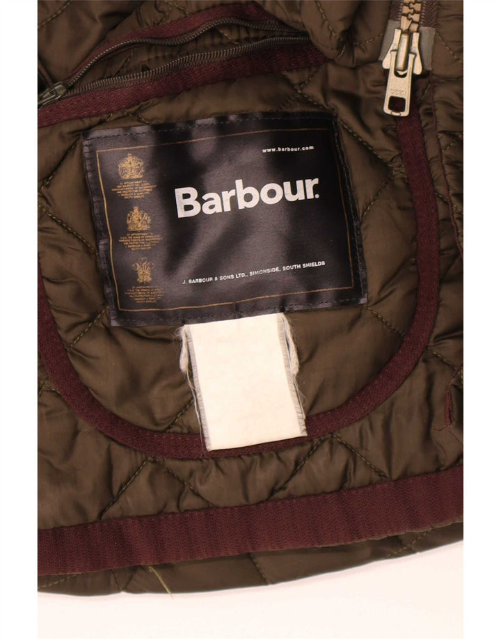 Barbour Veste matelassée pour homme Taille 42 XL Vert Colourblock
