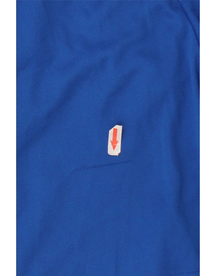 Kappa Short de sport graphique pour hommes, grand bleu, polyester
