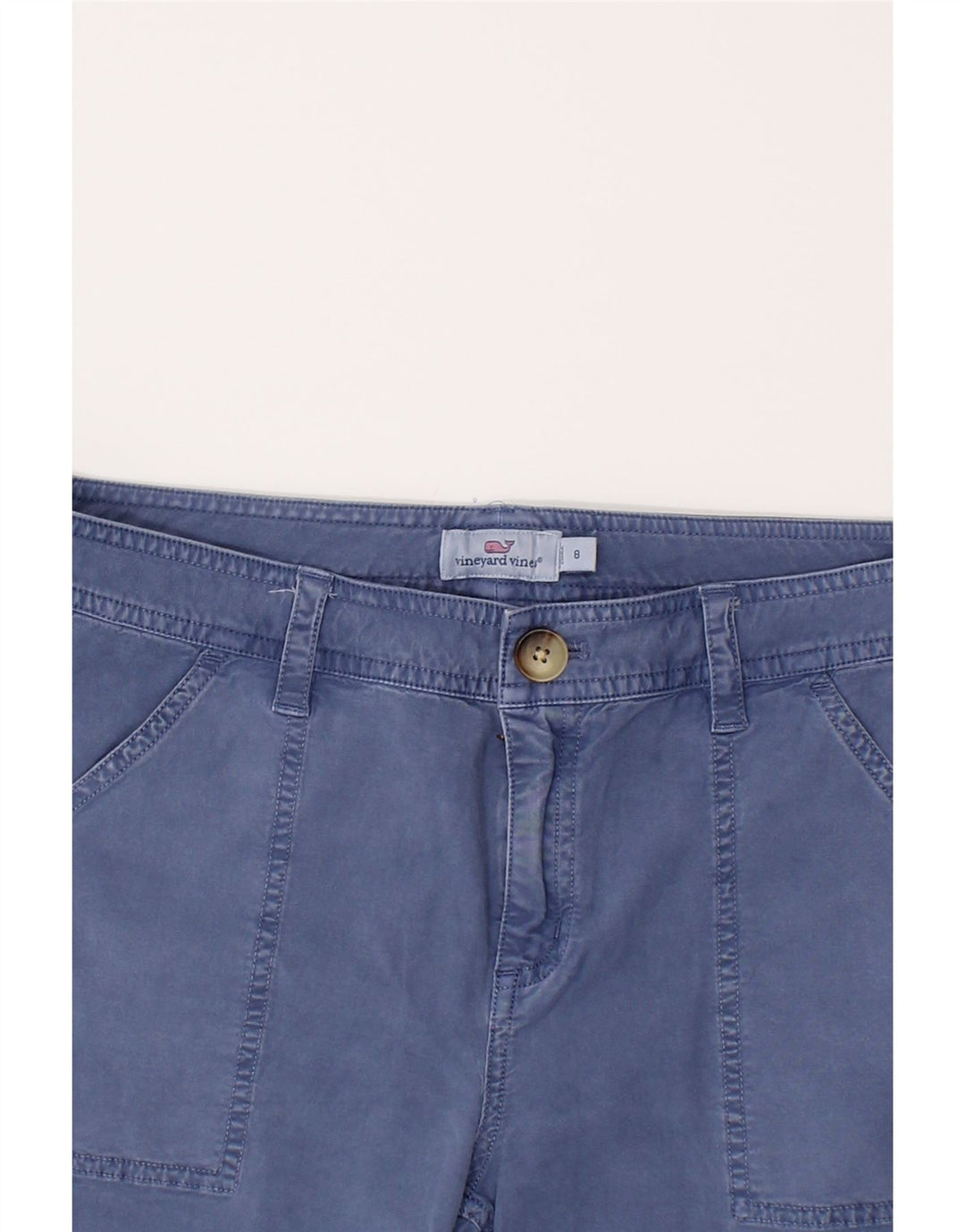 VINEYARD VINES Womens Slim Chino Trousers US 8 Medium W32 L27 Blue Vintage Vineyard Vines and Second-Hand Vineyard Vines from Messina Hembry 