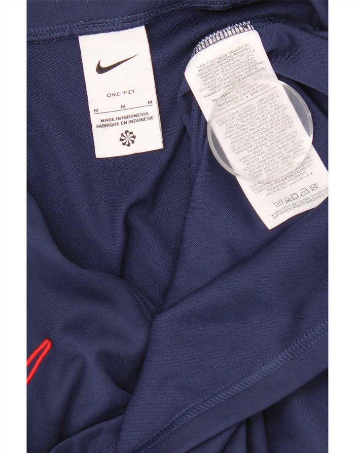 Haut de survêtement Nike Dri Fit pour homme, bleu marine moyen, color block