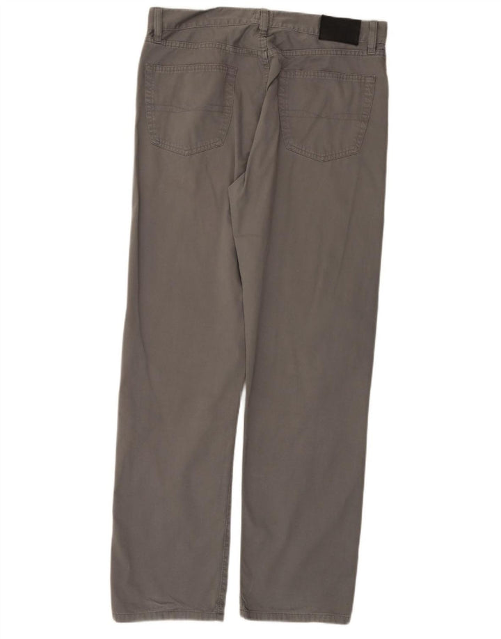 HUGO BOSS Pantalon décontracté droit Arkansas W36 L32 Homme Gris Coton