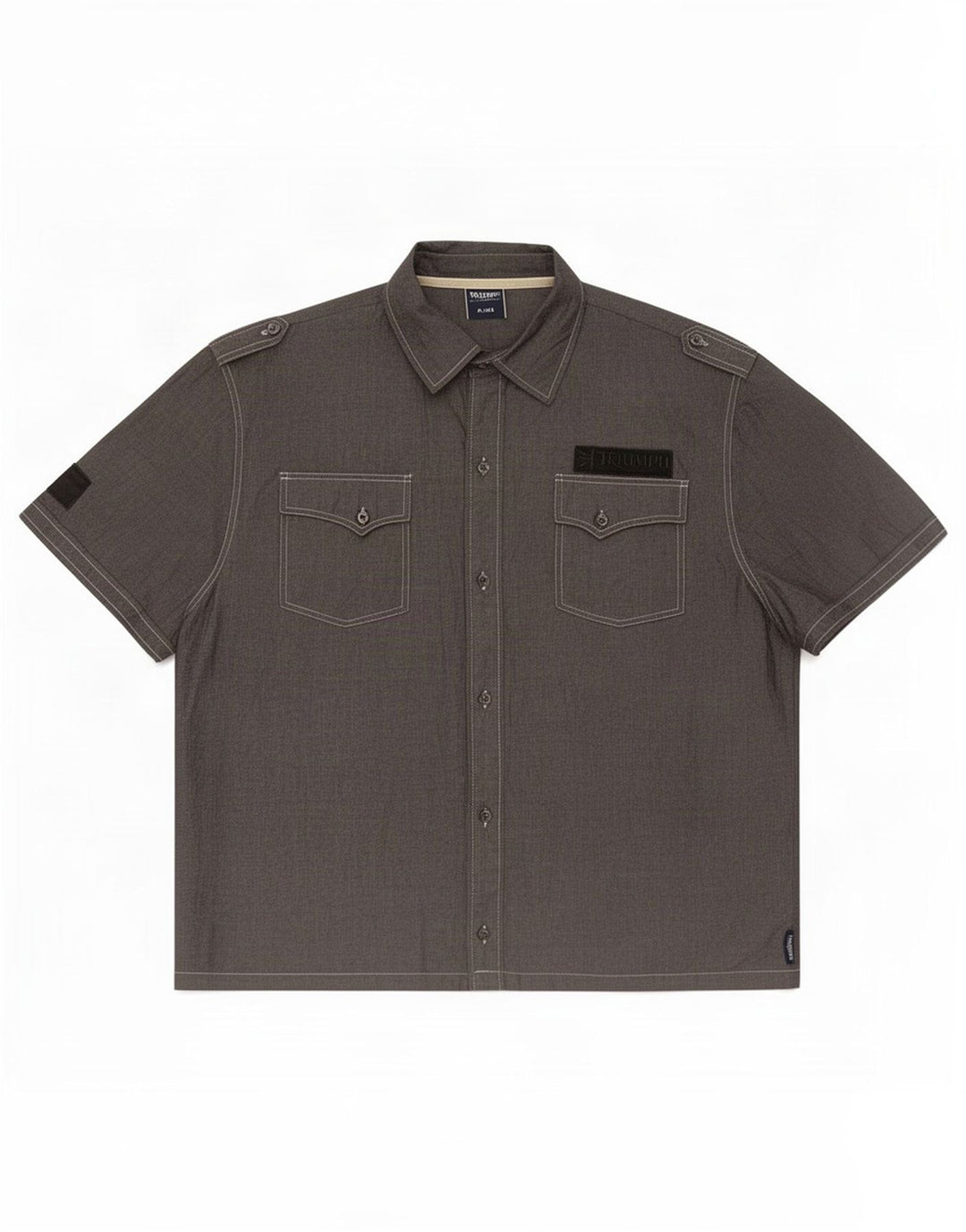 Triumph Chemise Graphique à Manches Courtes Homme XL Gris Coton