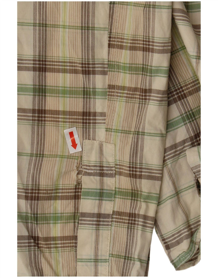 Quiksilver Chemise Homme Vert Moyen Carreaux Coton