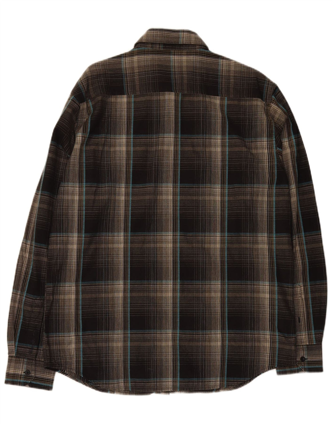 WRANGLER Chemise Homme Grand Carreau Marron Coton