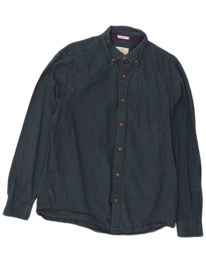 Chemise White Stuff Homme Coupe Classique Grand Carreau Bleu Coton