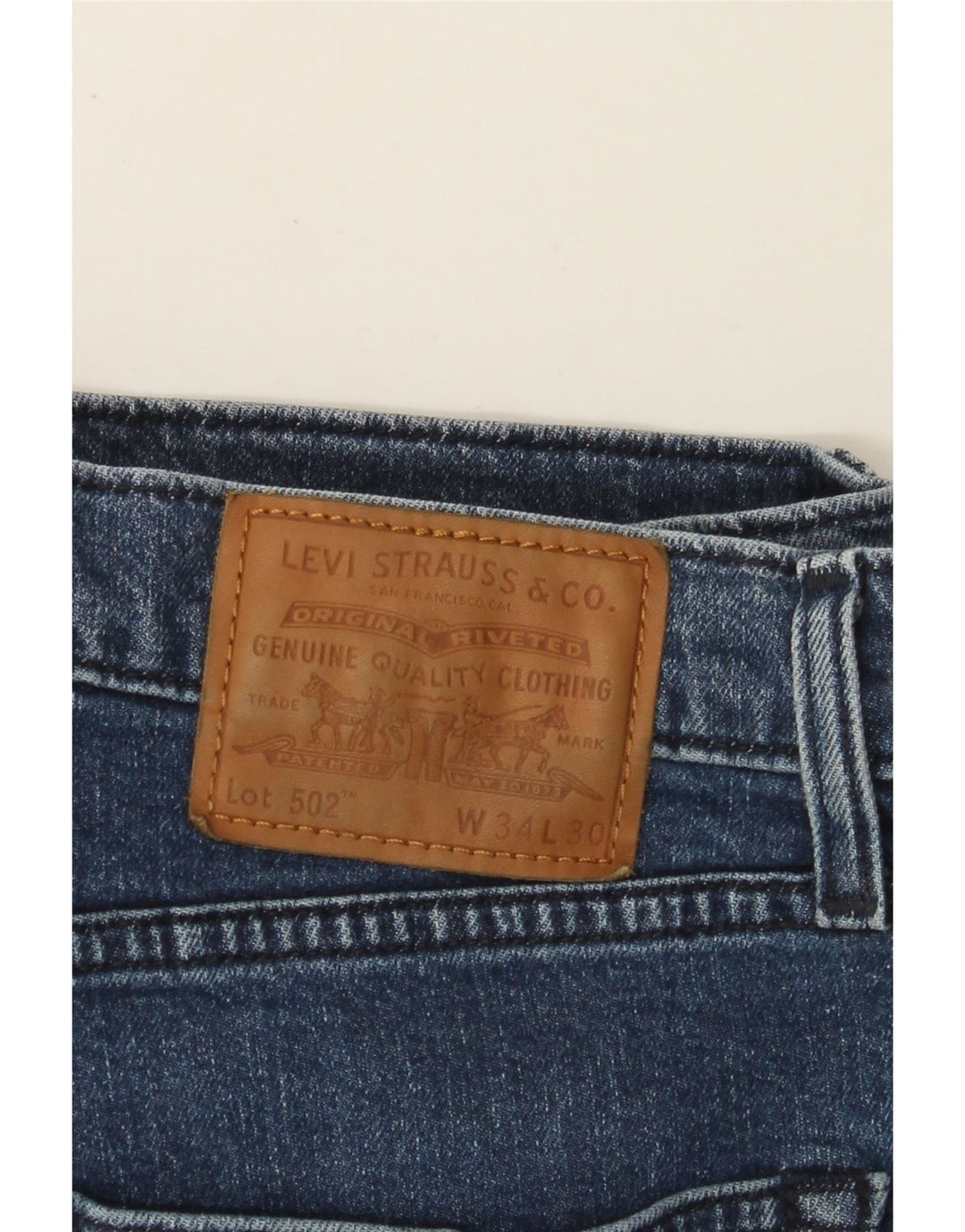 LEVI'S Jean 502 Tapered Homme W34 L30 Bleu Coton