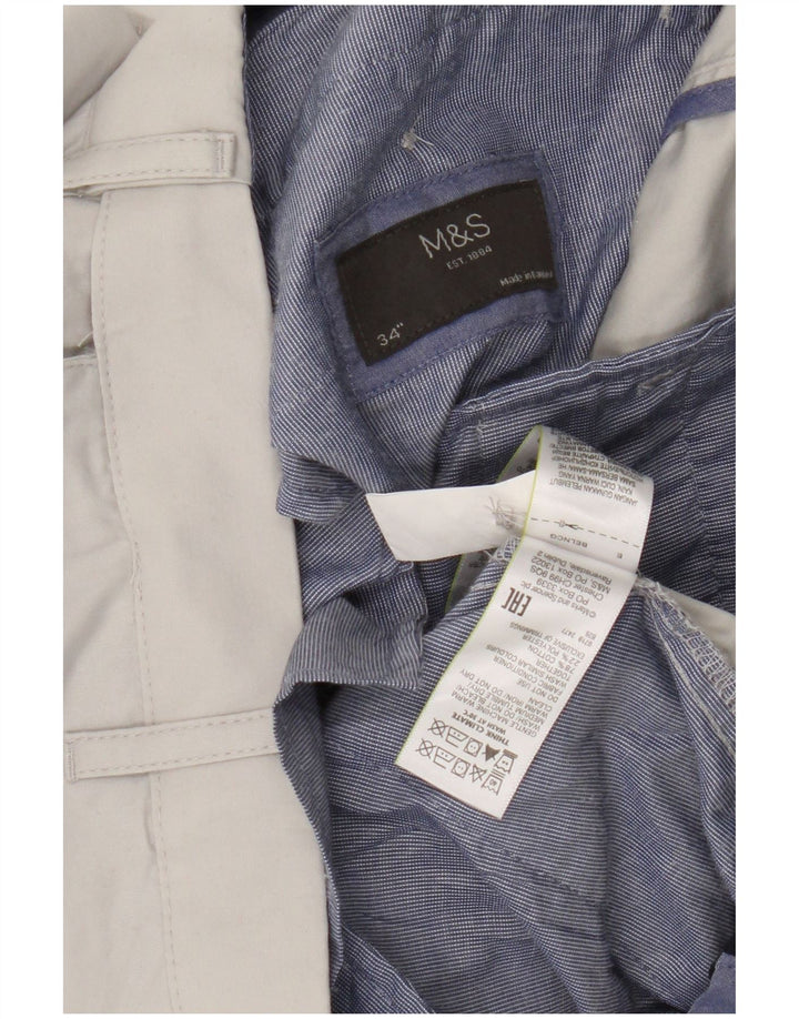 Marks & Spencer Short Chino Homme W34 Grand Coton Beige