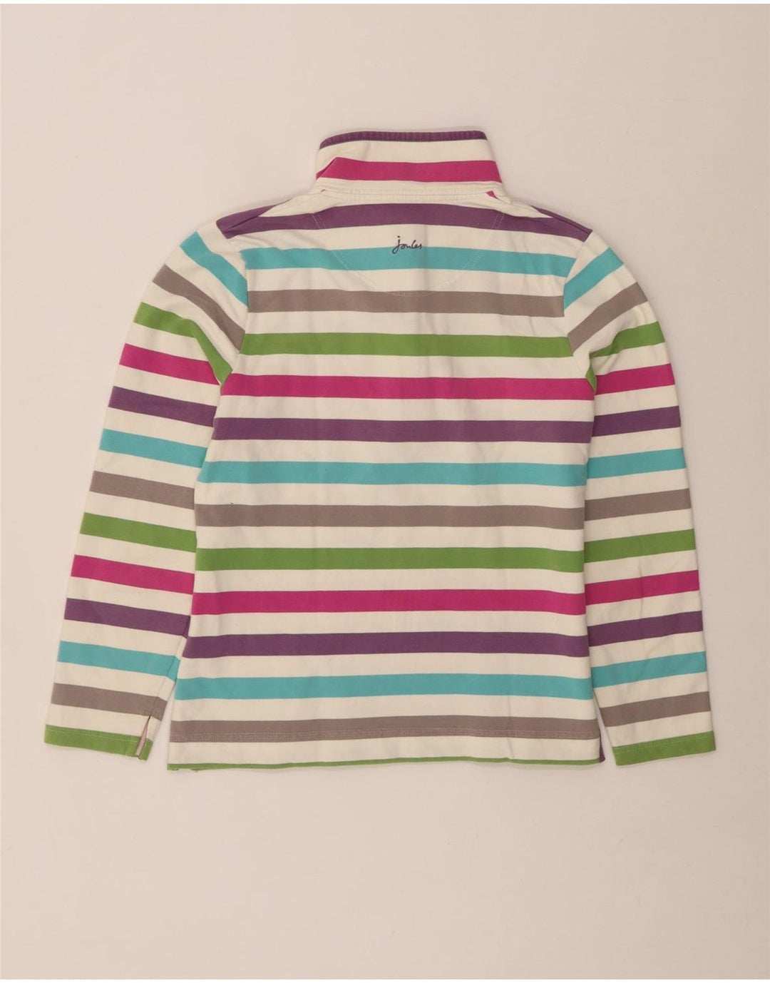 JOULES Sweat-Shirt Femme UK 10 Petit Rayé Multicolore