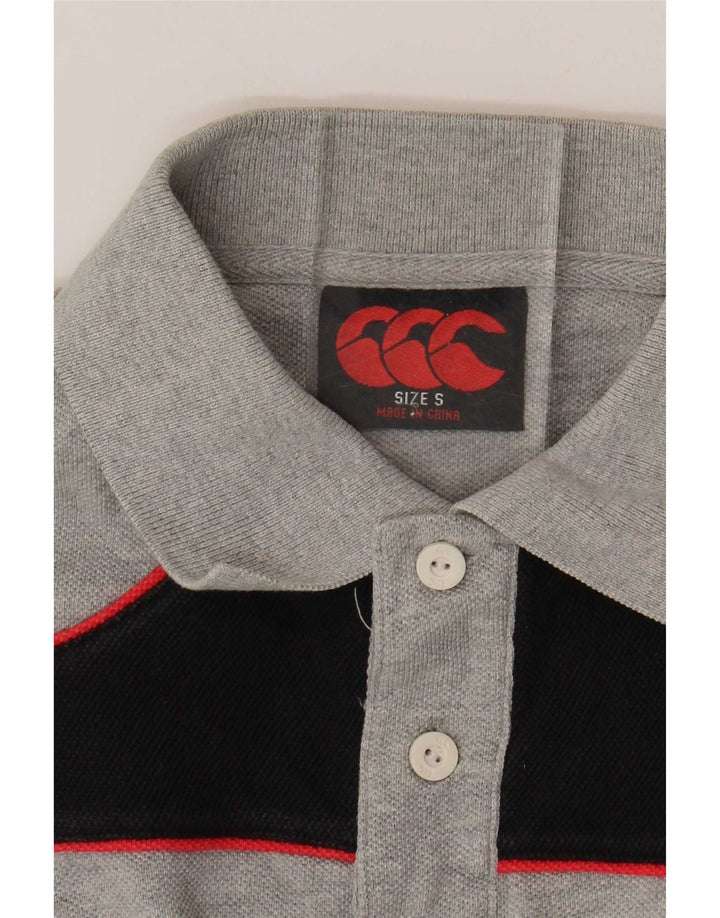 Canterbury Polo Homme Petit Gris Colorblock Coton