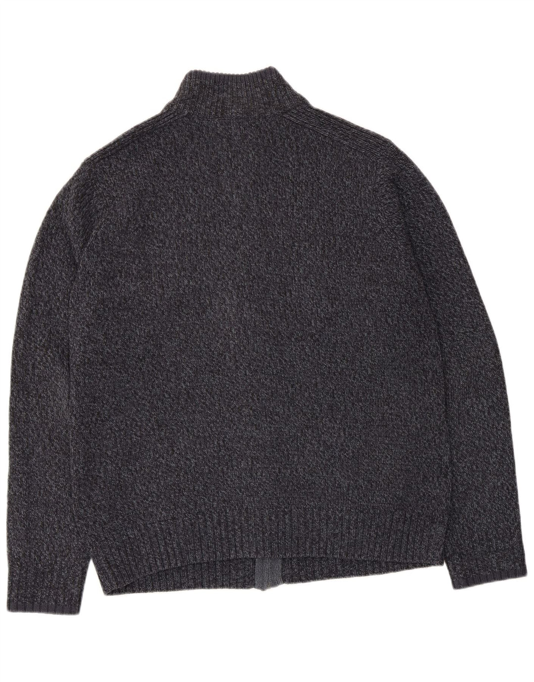 MARKS & SPENCER Pull Cardigan Coupe Régulière pour Homme Grand Bleu Marine Moucheté