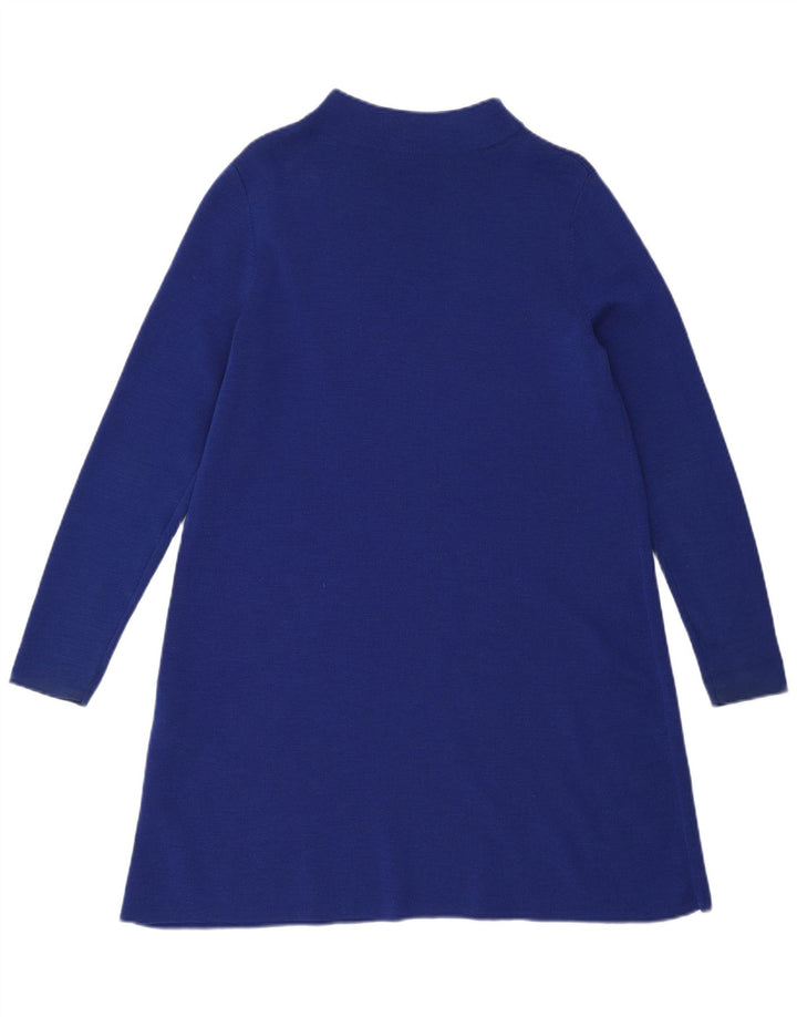 Cos Robe pull femme UK 10 Petite laine bleue