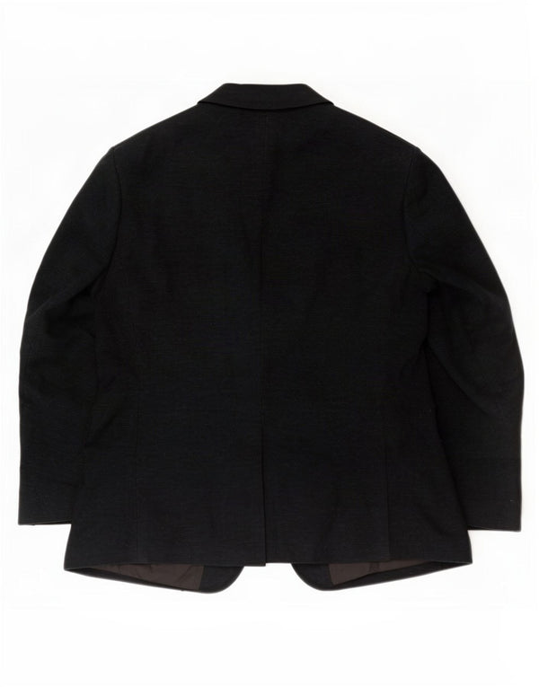 Marks & Spencer Veste Blazer 2 Boutons Homme UK 46 XL Coton Noir