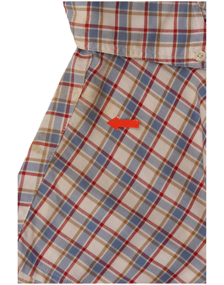 B.D. Baggies Chemise en flanelle pour homme XL Bleu à carreaux en coton