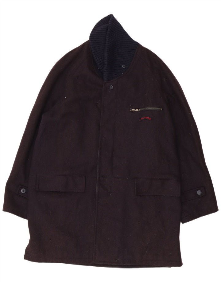 PAUL & SHARK Manteau de Yachting pour Hommes UK 40 Grande Laine Noire