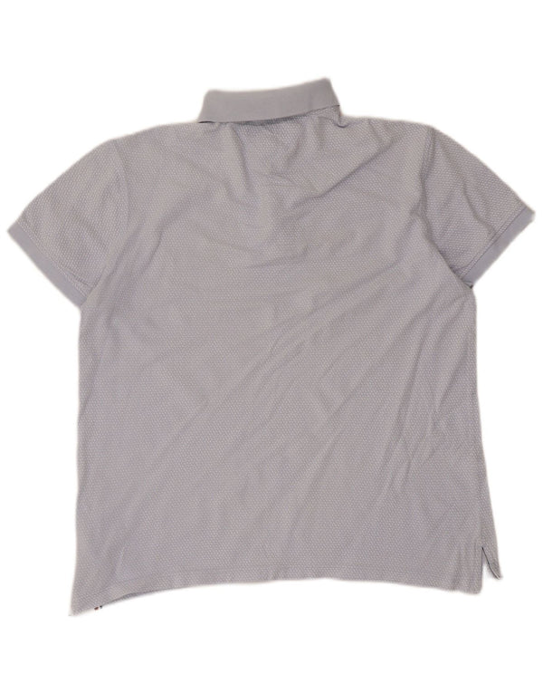 Tommy Hilfiger Polo Homme Bleu Moyen En Coton À Pois