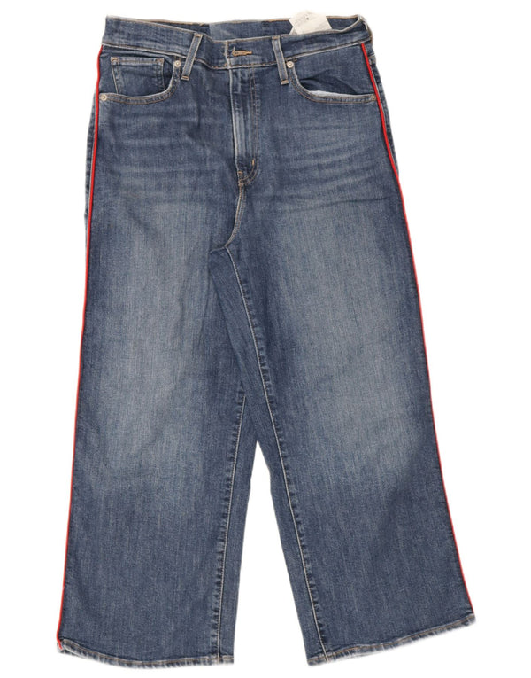 Levi's Jean Court Taille Haute W29 L25 Femme Bleu Coton