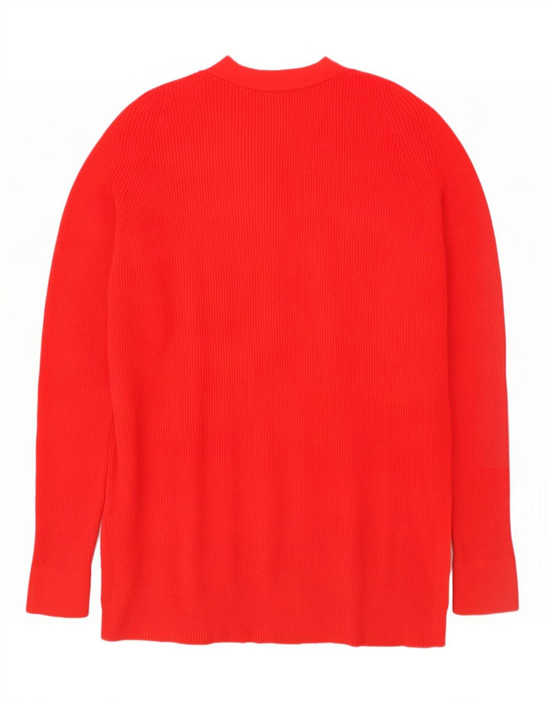 Marks & Spencer Pull surdimensionné à col en V pour femme UK 10 Petit Rouge