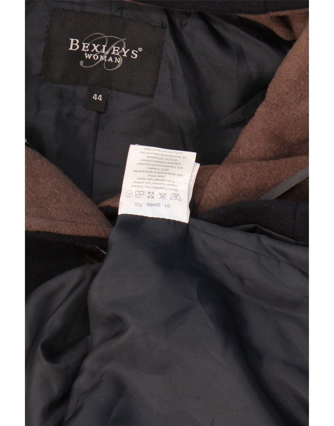 BEXLEYS Duffle-coat à capuche pour femme EU 44 XL Bleu marine Laine