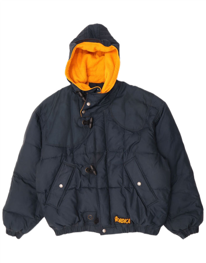 Nordica Veste de ski à capuche pour homme IT 52 XL Bleu marine Polyester