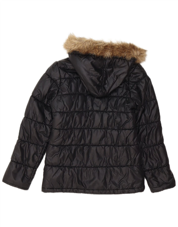Puma Veste matelassée à capuche fille 11-12 ans Noir Polyester