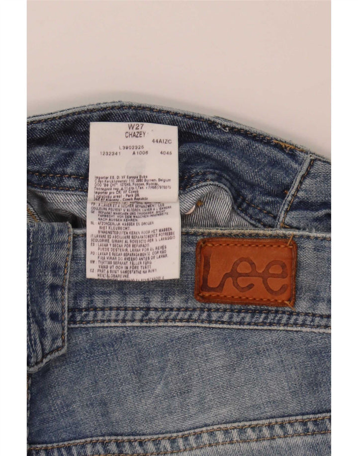 Lee Short Chazey Cargo Denim Femme W27 Petit Bleu Coton