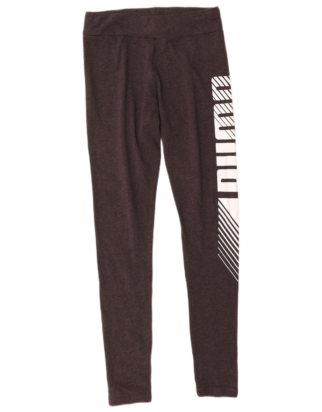 Puma Leggings graphiques pour femmes UK 10 Small Gris Coton