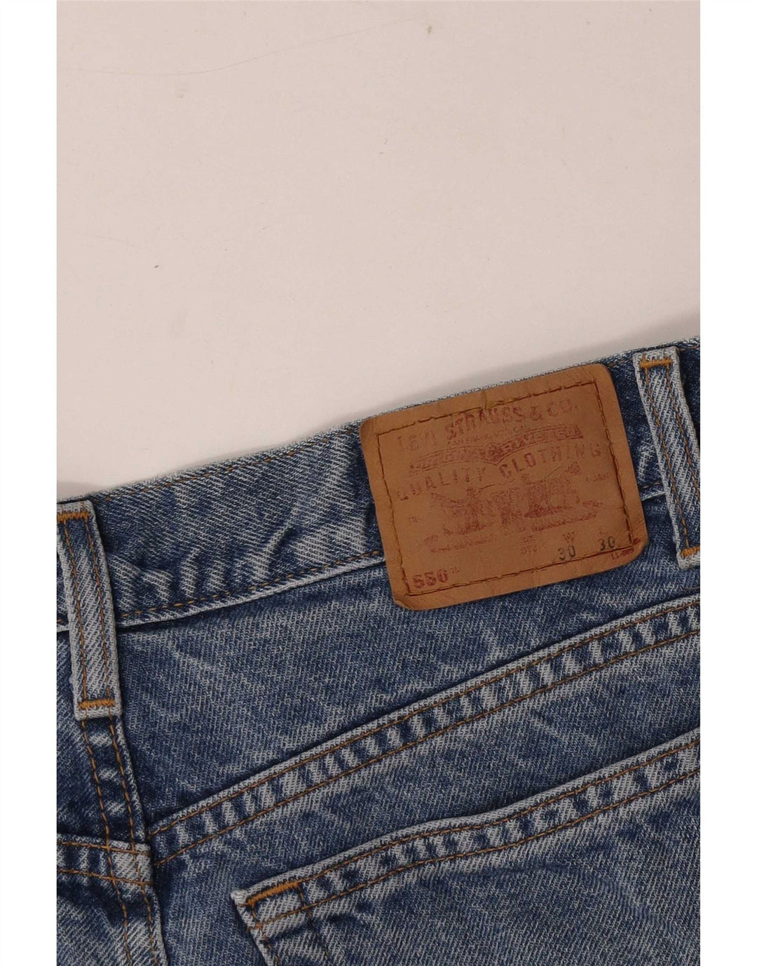 Levi's Short en Jean 550 W30 Homme Bleu Moyen