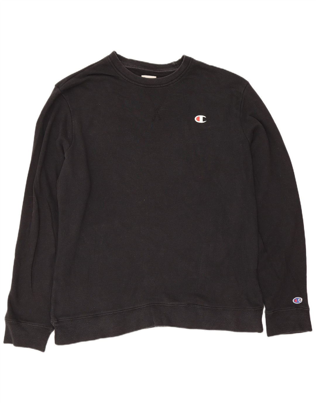 Champion Sweat-shirt pour homme en coton noir Taille L